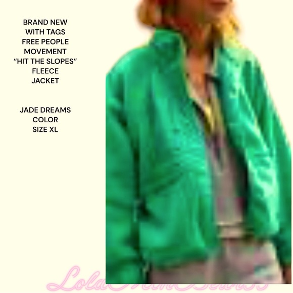 NEW W/TAGS FREE PEOPLE MOVEMENT “HIT THE SLOPES “ JACKET SZ XL IN JADE DREAMS - Picture 6 of 7